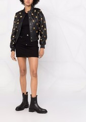 Philipp Plein studded quilted bomber jacket