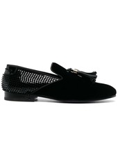 Philipp Plein Studs velvet loafers