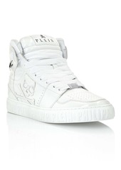 Philipp Plein Super Street Hi-Top Sneakers Skull & Bones