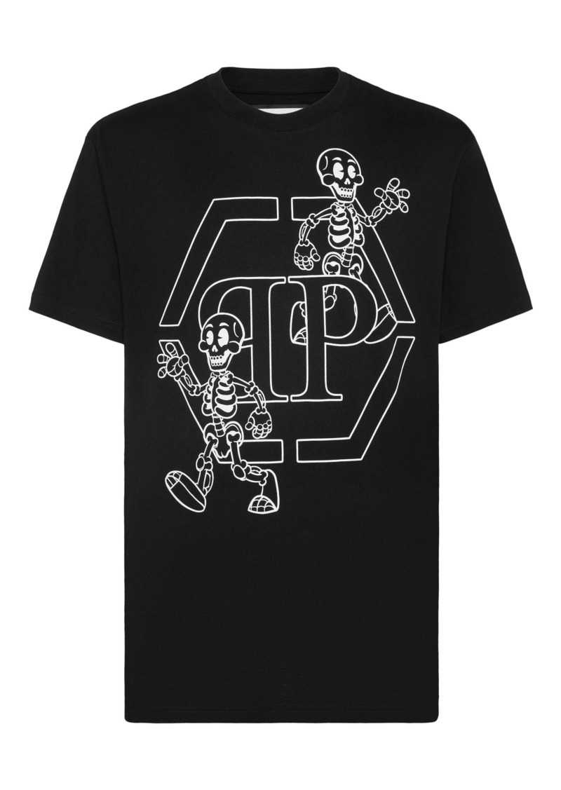 Philipp Plein T-shirt Round Neck SS Skeleton