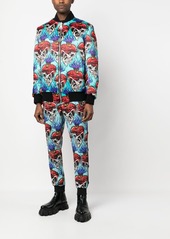 Philipp Plein tattoo-motif embroidered bomber jacket