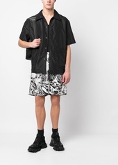 Philipp Plein Tattoo-print silk shorts