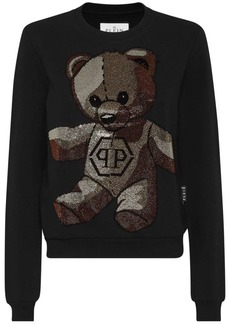 Philipp Plein Teddy Bear crystal-embellished sweatshirt
