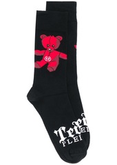 Philipp Plein Teddy Bear mid-calf socks