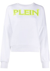 Philipp Plein TM logo-print rib-trimmed sweatshirt