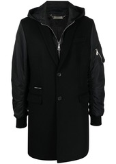 Philipp Plein zip-up hooded coat