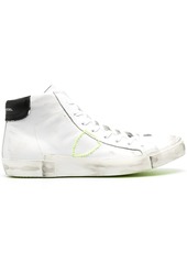 Philippe Model distressed leather sneakers