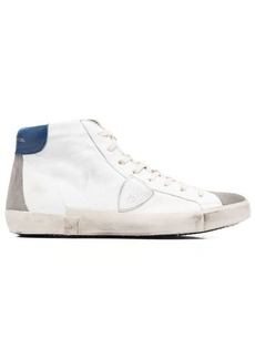 PHILIPPE MODEL Distressed high-top trainers