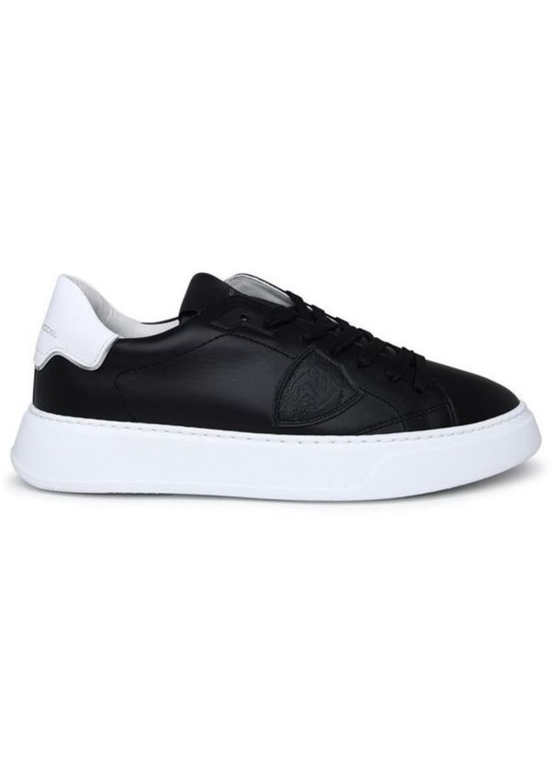 Philippe Model Temple sneakers in black leather
