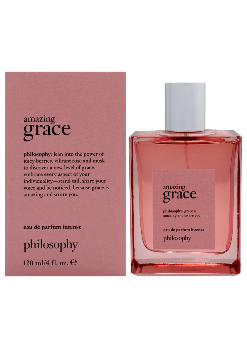 Amazing Grace Intense by Philosophy for Unisex - 4 oz EDP Spray