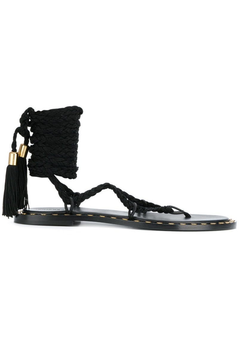 Philosophy ankle tied sandals