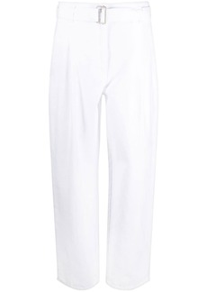 Philosophy belted cotton gabardine trousers