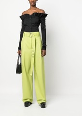 Philosophy belted wide leg teousers