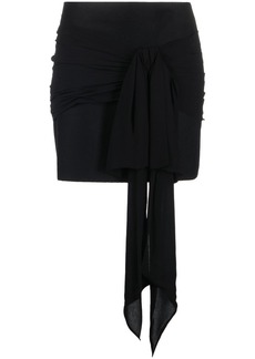 Philosophy bow-detail high-waisted miniskirt