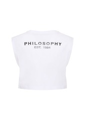 Philosophy Cropped Logo T-shirt