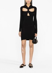 Philosophy cut-out ribbed minidress