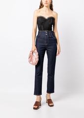 Philosophy denim straight-leg trousers