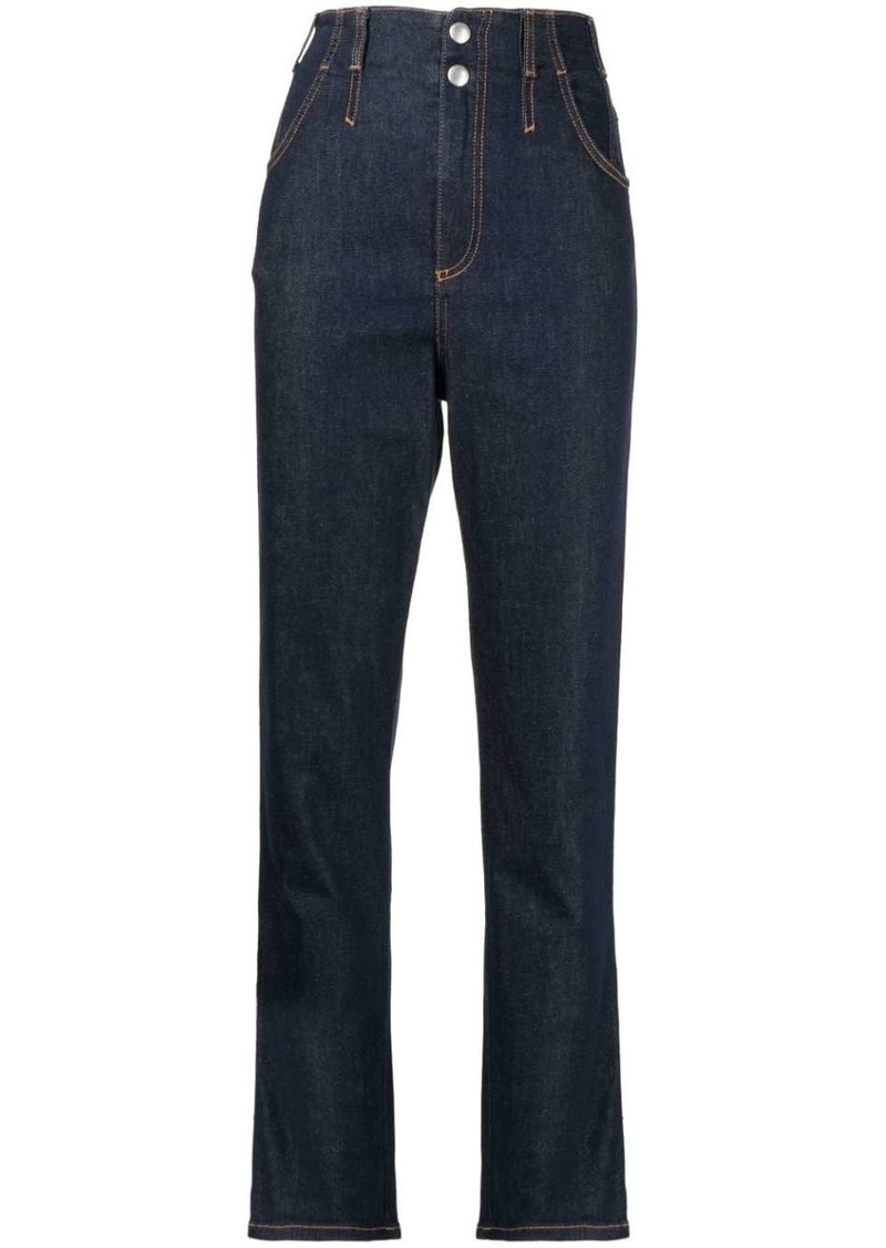 Philosophy denim straight-leg trousers