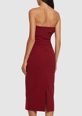 Philosophy Double Crepe Strapless Midi Dress