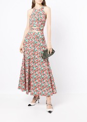 Philosophy fantasy-print cut-out waist dress