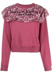 Philosophy floral-print cotton sweatshirt