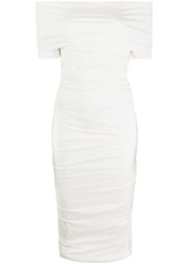 Philosophy gathered midi dress