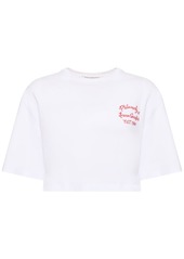 Philosophy Logo Cotton Cropped T-shirt