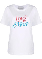 Philosophy Love More-print T-shirt