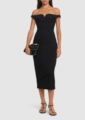 Philosophy Off-the-shoulder Tech Crepe Midi Dress