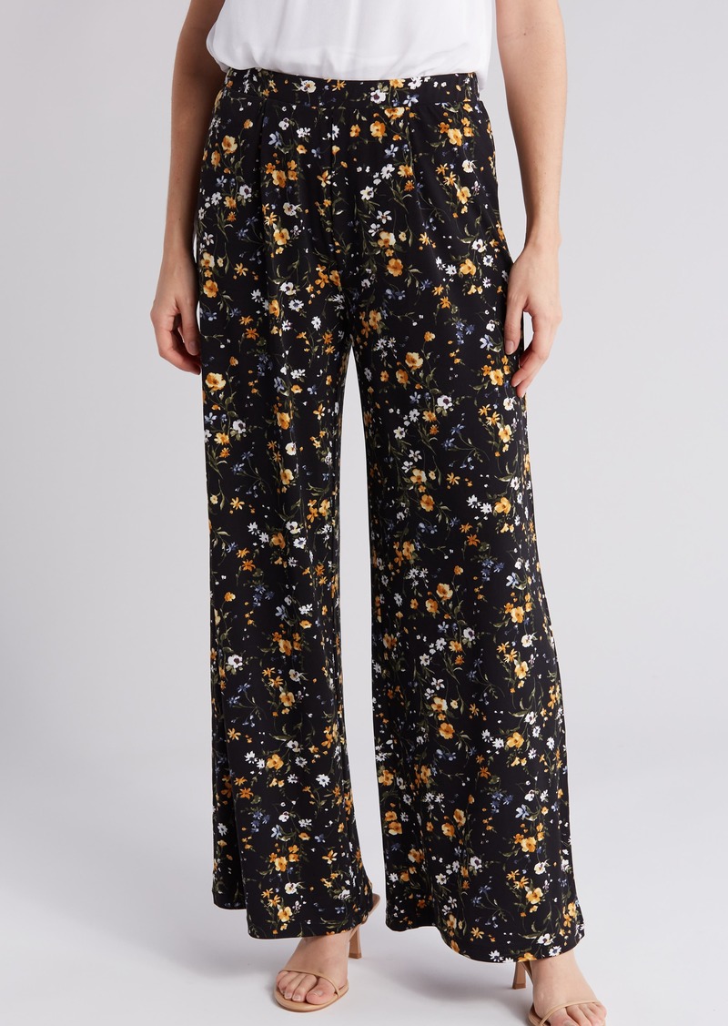 PHILOSOPHY BY RPUBLIC CLOTHING Floral Print Wide Leg Pants in Mini Floral Bouquet Print at Nordstrom Rack
