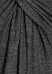 Philosophy di Lorenzo Serafini - Asymmetric twisted modal-jersey midi dress - Gray - IT 38