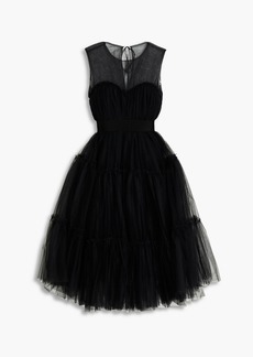 Philosophy di Lorenzo Serafini - Ruffled tulle dress - Black - IT 44
