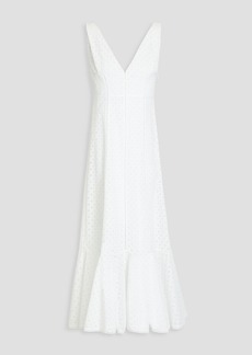 Philosophy di Lorenzo Serafini - Broderie anglaise cotton-blend midi dress - White - IT 38