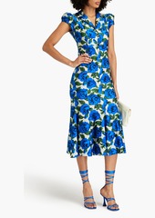 Philosophy di Lorenzo Serafini - Embellished floral-print stretch-jersey midi dress - Blue - IT 40