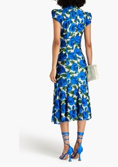 Philosophy di Lorenzo Serafini - Embellished floral-print stretch-jersey midi dress - Blue - IT 40