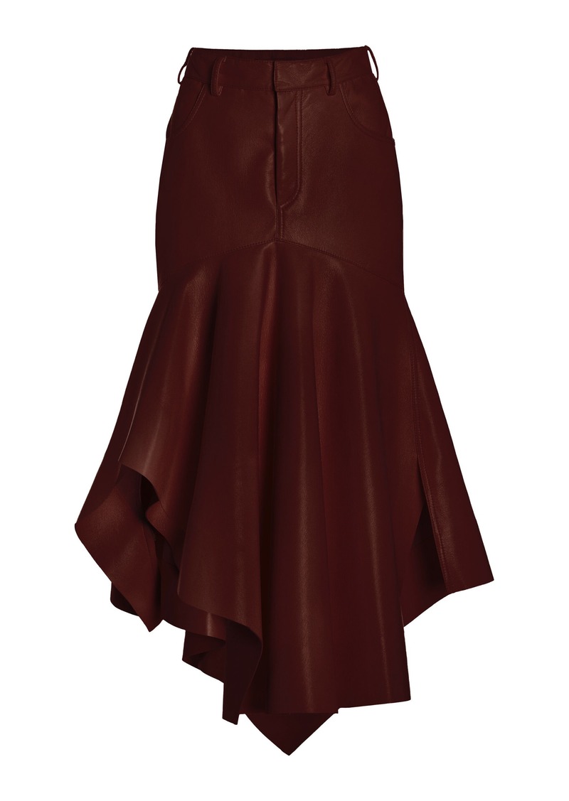 Philosophy di Lorenzo Serafini - Flared Asymmetric Midi Skirt - Brown - IT 38 - Moda Operandi