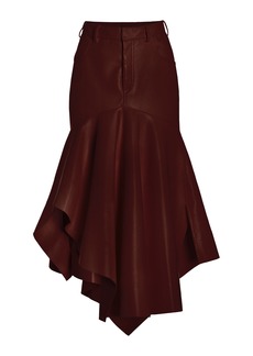 Philosophy di Lorenzo Serafini - Flared Asymmetric Midi Skirt - Brown - IT 42 - Moda Operandi