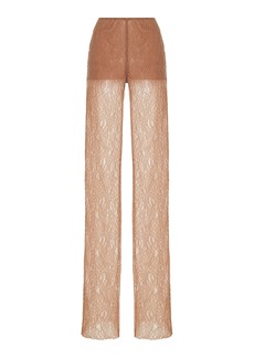 Philosophy di Lorenzo Serafini - Flared Stretch Lace Pants - Neutral - IT 38 - Moda Operandi