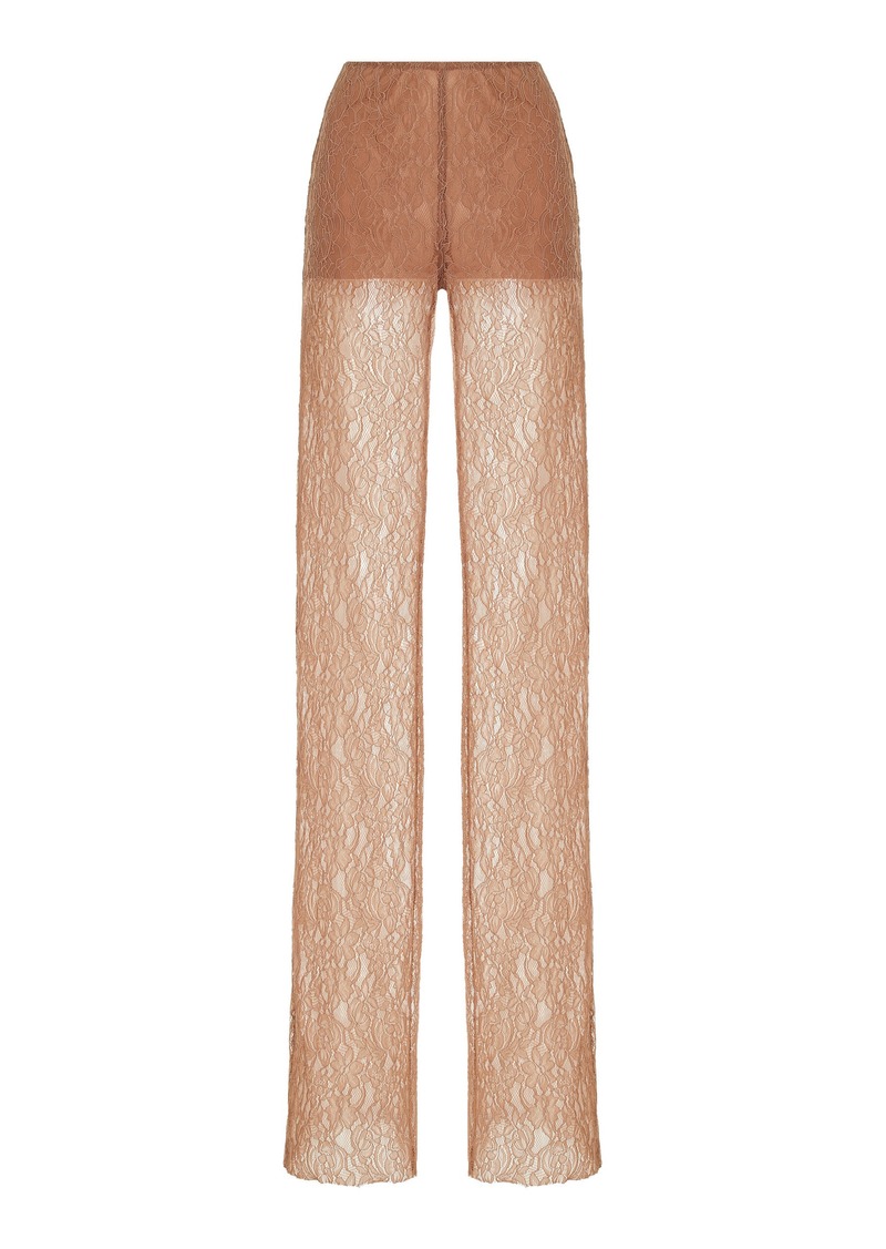 Philosophy di Lorenzo Serafini - Flared Stretch Lace Pants - Neutral - IT 44 - Moda Operandi