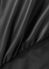Philosophy di Lorenzo Serafini - Gathered cutout faux stretch-leather bodysuit - Black - IT 42