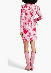 Philosophy di Lorenzo Serafini - Gathered floral-print satin mini dress - Pink - IT 40