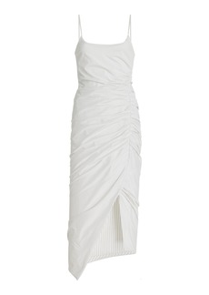 Philosophy di Lorenzo Serafini - Gathered Poplin Midi Dress - White - IT 44 - Moda Operandi