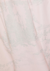 Philosophy di Lorenzo Serafini - Off-the-shoulder printed cotton-poplin midi dress - Pink - IT 42