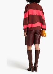 Philosophy di Lorenzo Serafini - Printed French cotton-terry sweatshirt - Burgundy - XXS