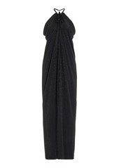 Philosophy di Lorenzo Serafini - Rhinestone-Embellished Jersey Maxi Dress - Black - S - Moda Operandi