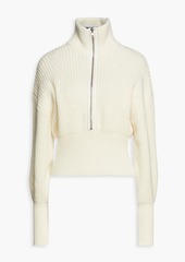 Philosophy di Lorenzo Serafini - Ribbed wool half-zip turtleneck sweater - White - IT 38