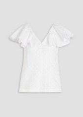Philosophy di Lorenzo Serafini - Ruffled floral-print cotton top - White - IT 38