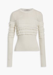 Philosophy di Lorenzo Serafini - Ruffled knitted sweater - White - IT 38