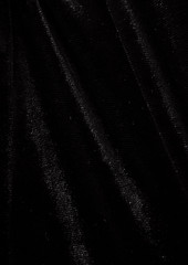 Philosophy di Lorenzo Serafini - Ruffled poplin and velvet blouse - Black - IT 44