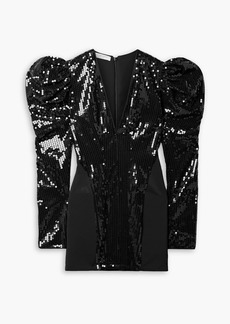 Philosophy di Lorenzo Serafini - Sequined mesh mini dress - Black - IT 38
